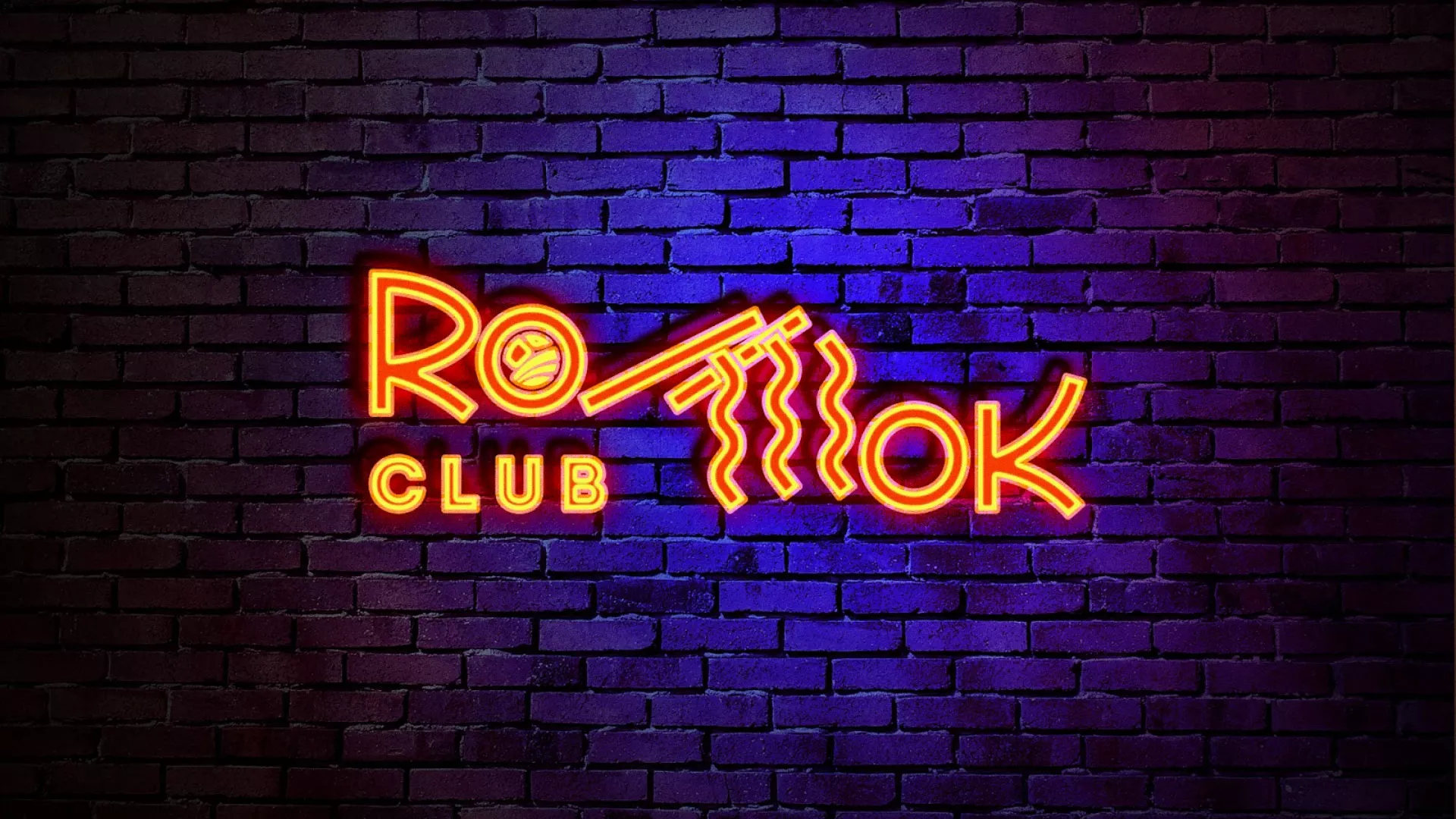 Разработка интерьерной вывески суши-бара «Roll Wok Club» в Дзержинске